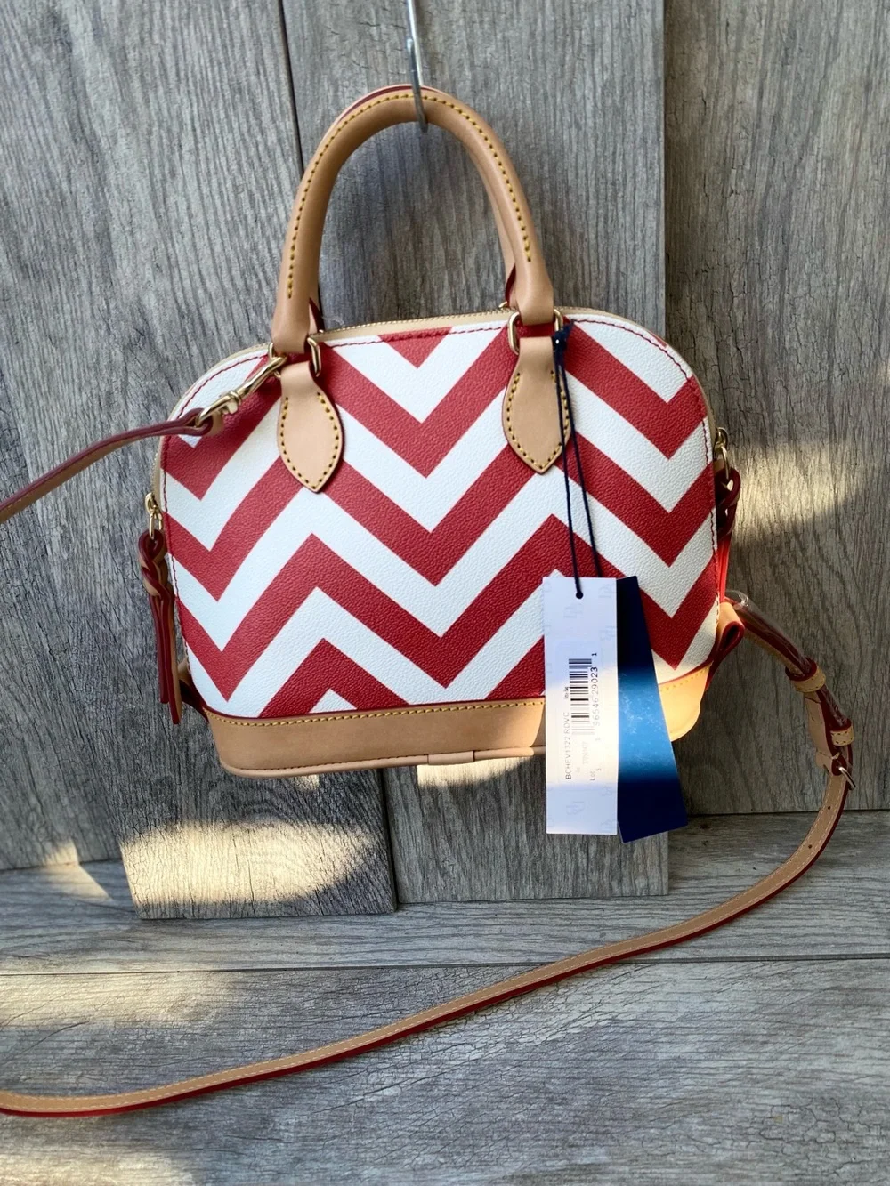 Dooney & Bourke Chevron Bitsy Bag NWT